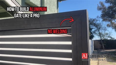 how to fabricate a pivot aluminum gate|building a metal gate.